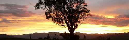Sunset View from Berghouse Self Catering Accommodation Drakensberg